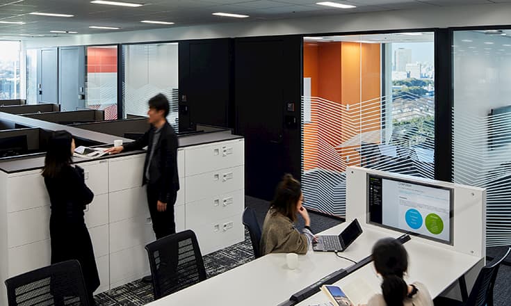 The working area